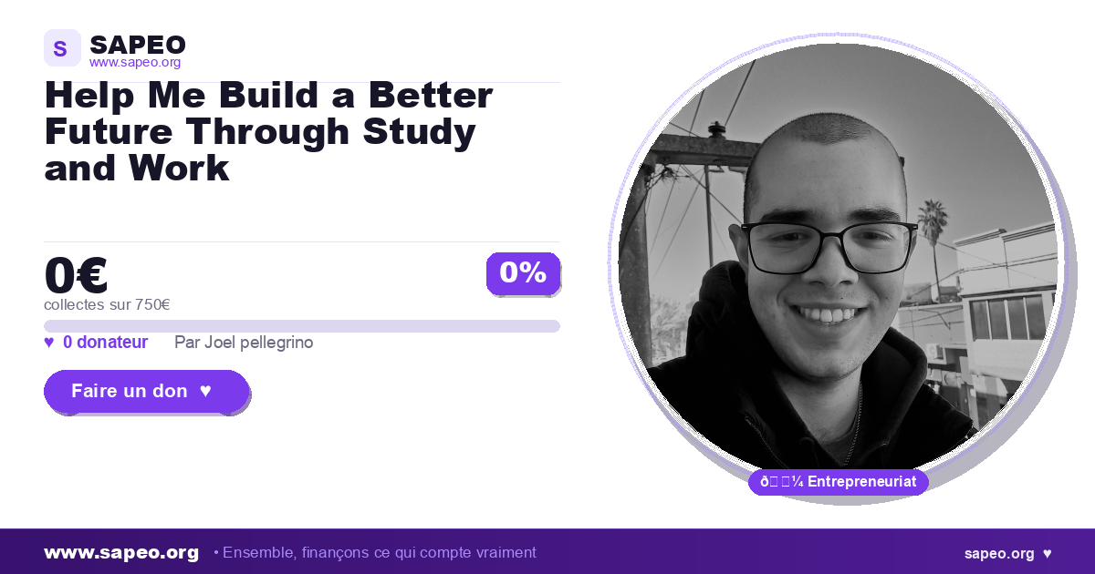 Help Me Build a Better Future Through Study and Work — SAPEO