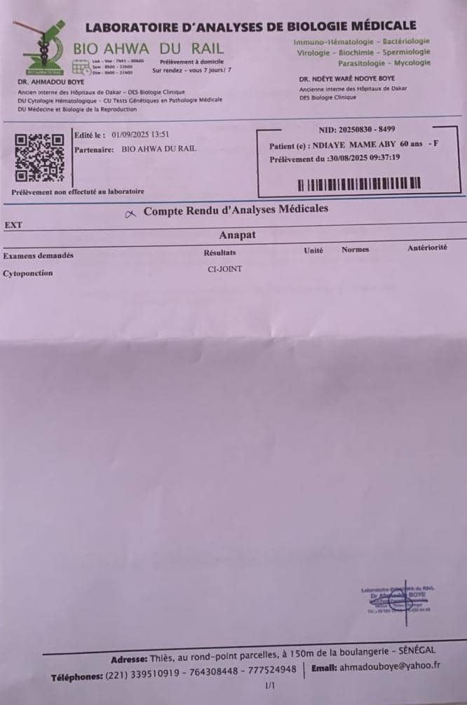 Soutien à notre Maman/Soeur pour ses analyses médicales et traitements