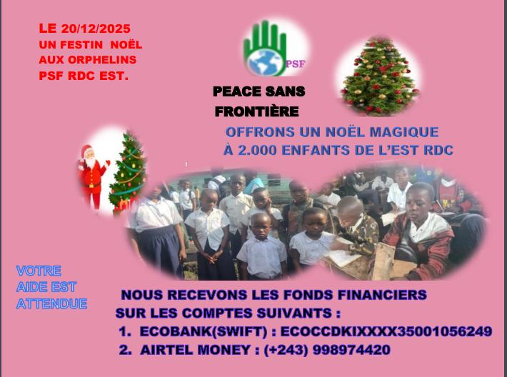 UN DON POUR LE FESTIN NOËL LE 20DECEMBRE 2O25