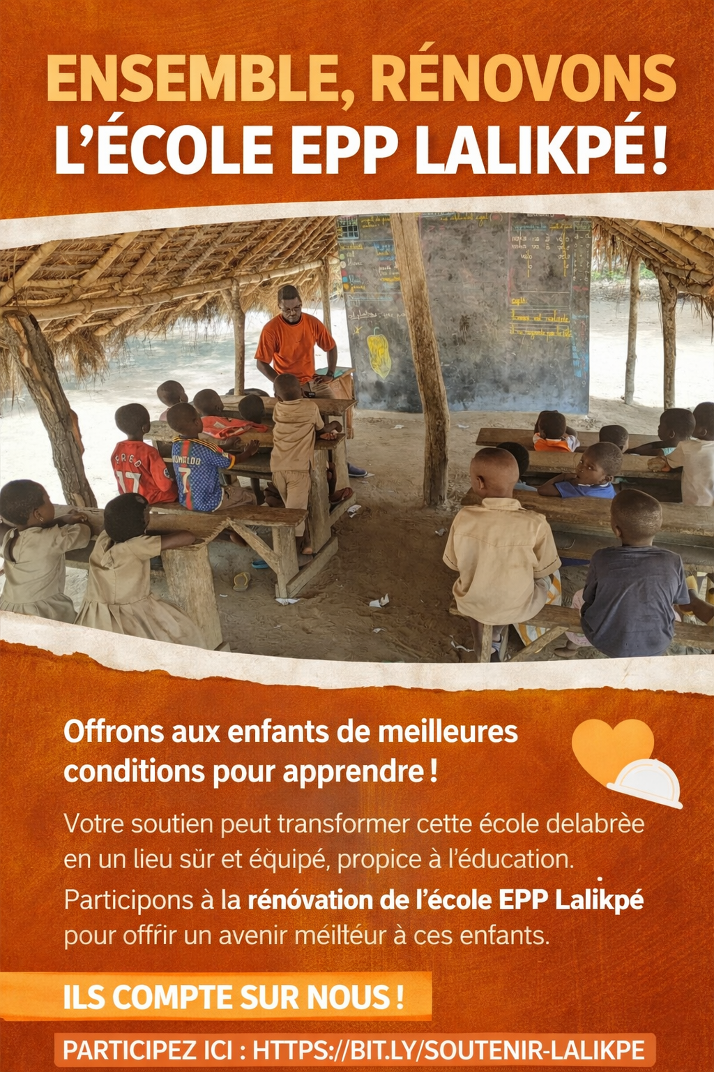 Construisons l’avenir à Lalikpé : chaque enfant mérite une salle de classe »