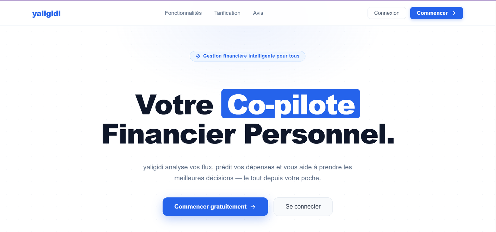 Soutien a l'application de gestion de finances personnelles
