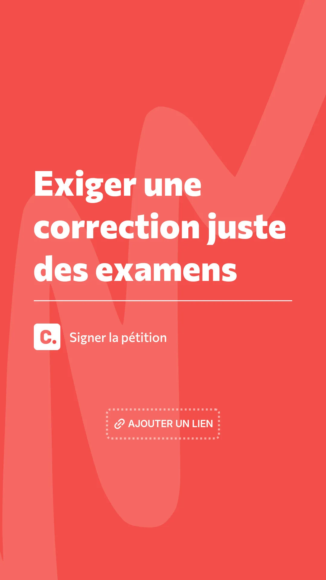 Votre soutien peut tout changer