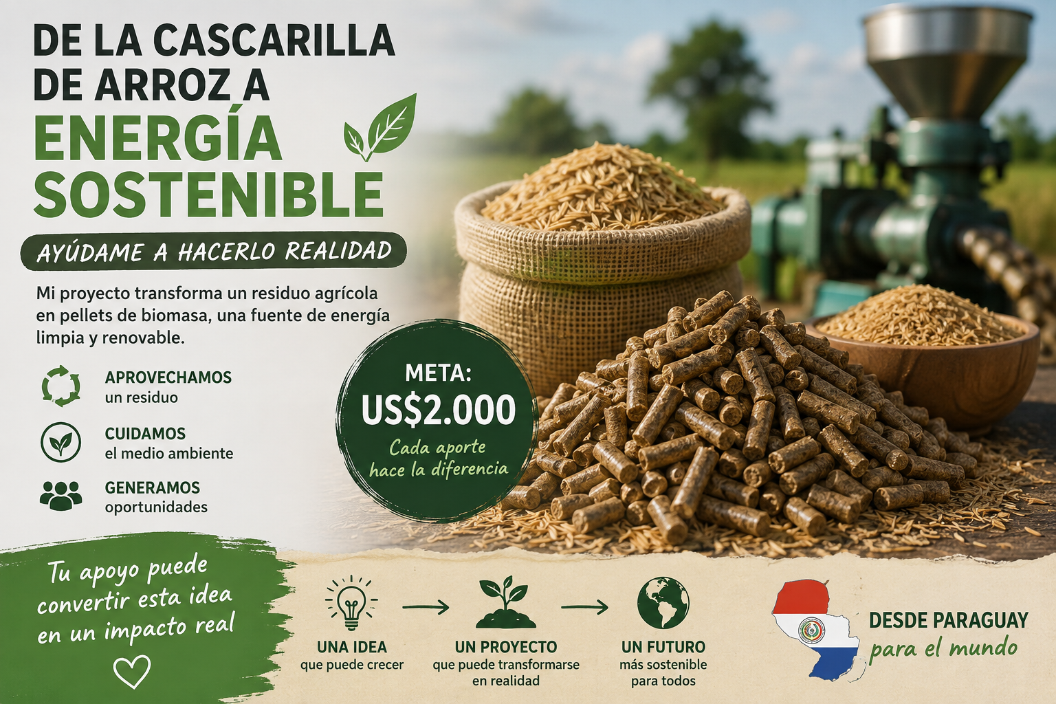 Impulsando un proyecto de energía sostenible desde Paraguay 🇵🇾