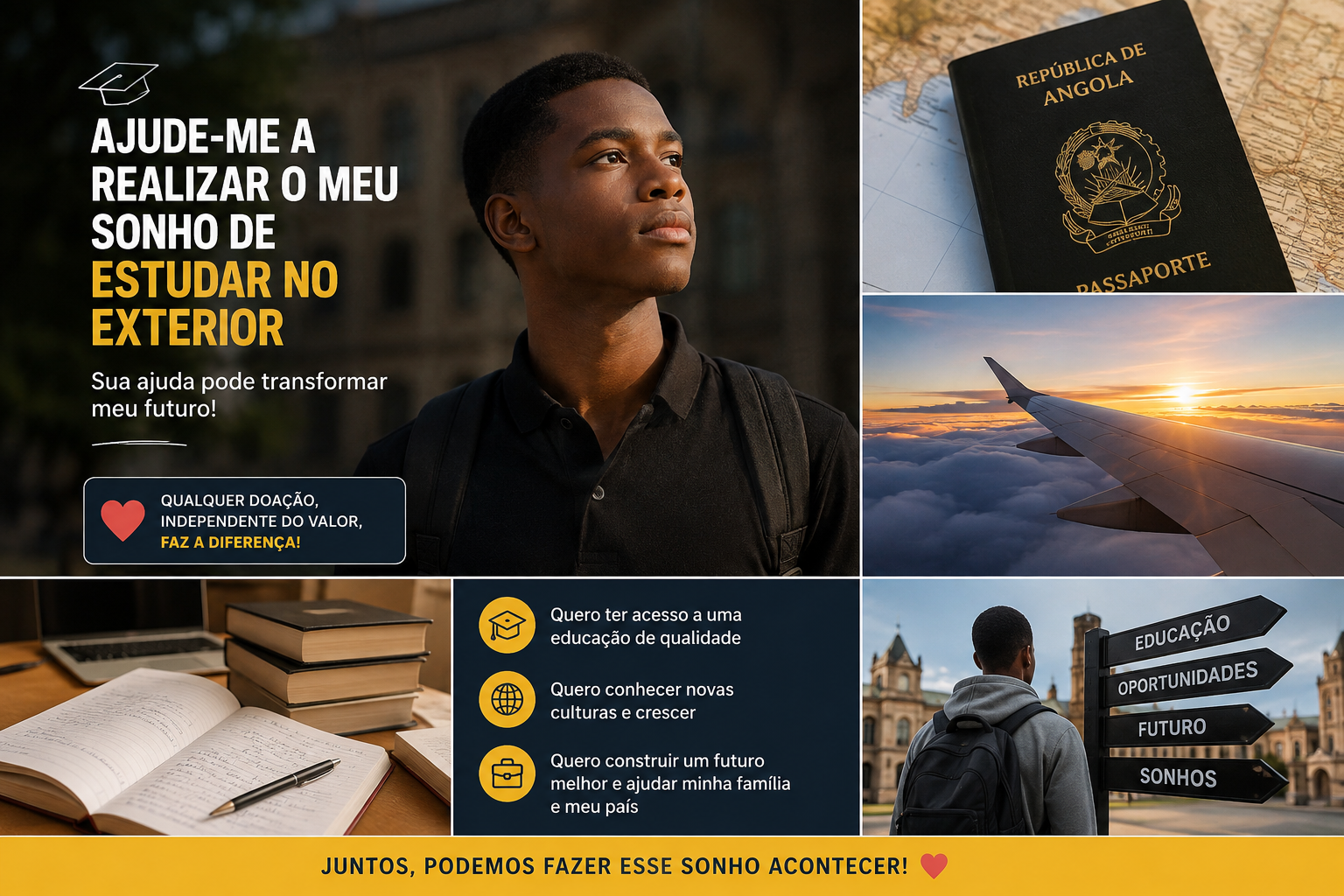 Ajude-me a Realizar o Sonho de Estudar no Exterior